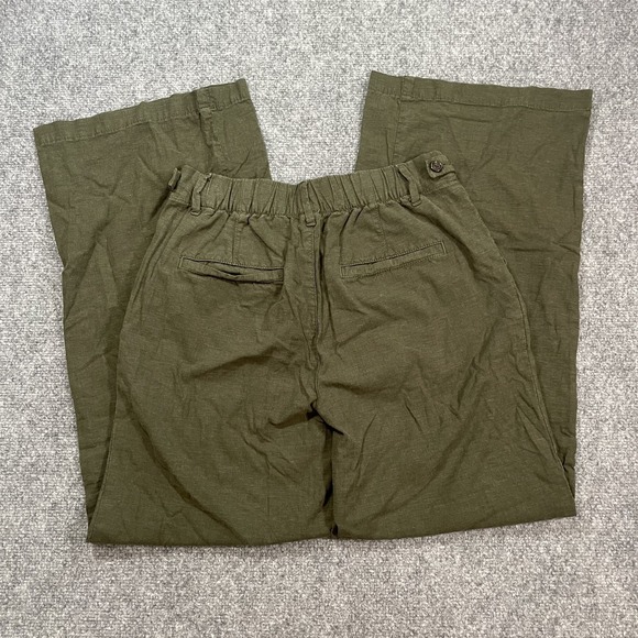 American Eagle Pleated Pants Womens 00 Reg Green Wide Leg Baggy Trousers Street - Picture 4 of 13